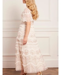 Needle & Thread Women's Marina Ruffle Ankle Gown