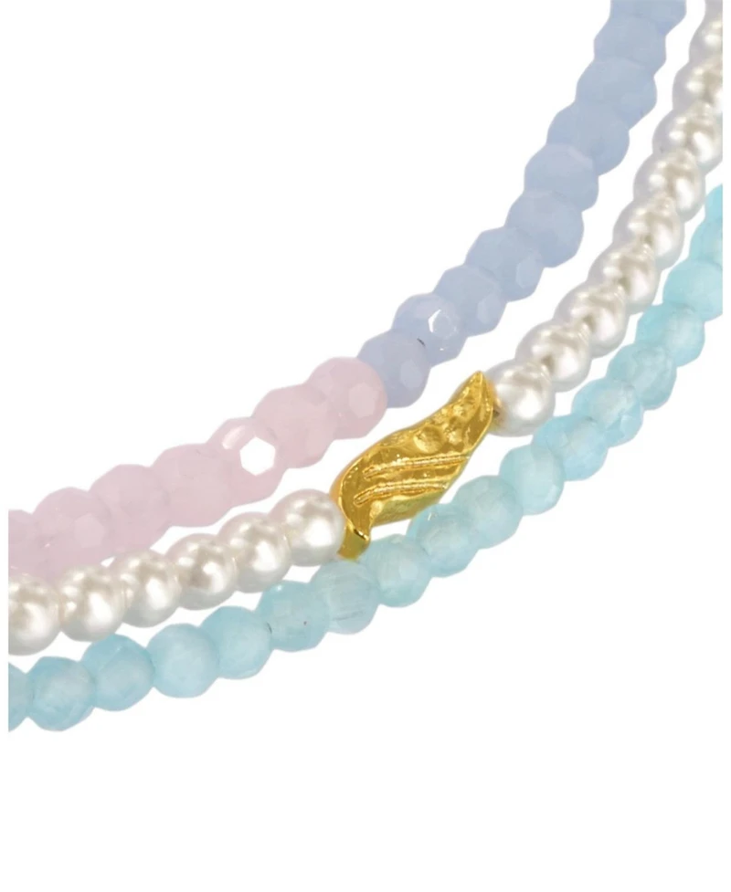 Ottoman Hands Waterproof Layered Beaded Necklace