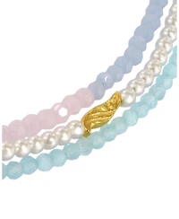 Ottoman Hands Waterproof Layered Beaded Necklace