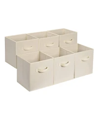 Gnuadz 6-pack Collapsible Fabric Storage Cubes Organizer With Handles Gift Basket