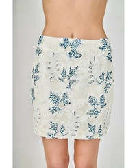 endless rose Women's Embroidered Short Skirt