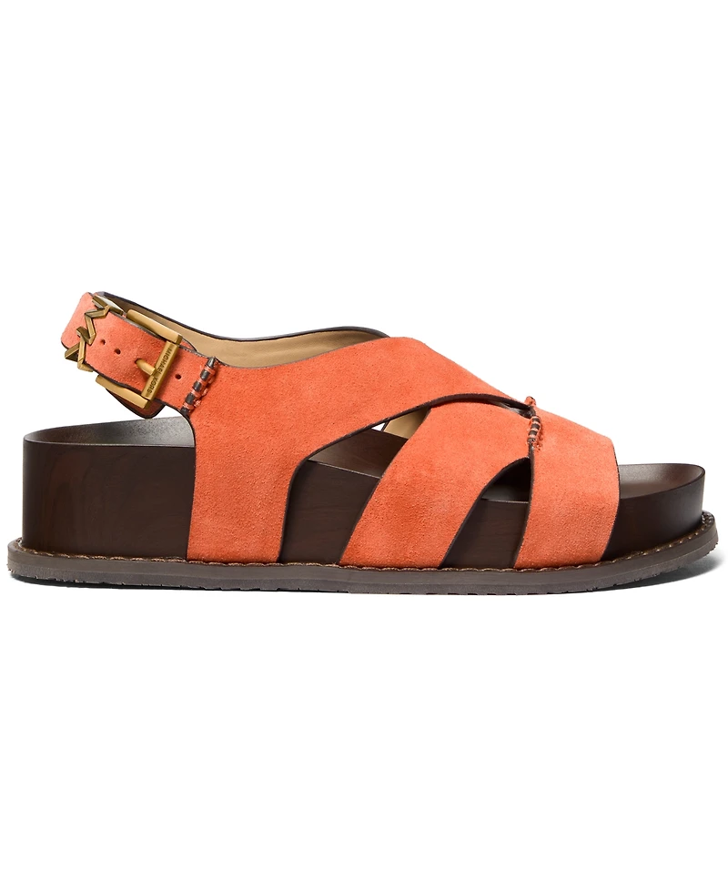 Michael Kors Women's Raven Buckle Flat Footbed Sandals