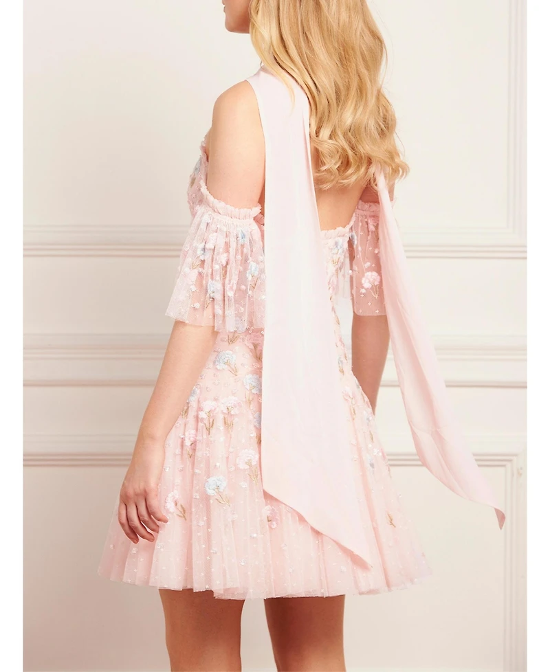 Needle & Thread Women's Dandelion Ditsy Halter-neck Mini Dress