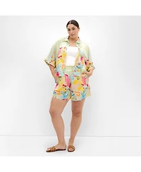 City Chic Plus Sorrento Print Women's Shirt