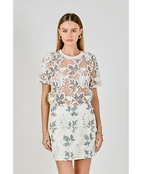 endless rose Women's Embroidered Blouse