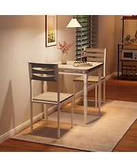 gaomon 3-Piece Dining Table Set for 2 with Spiral Legs