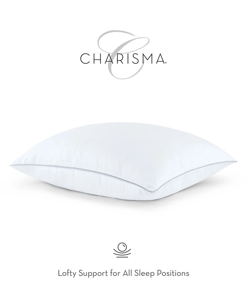 Charisma High-Lofting Swiss Dot Embossed 2-Pack Pillow Set, Standard/Queen