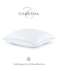 Charisma High-Lofting Swiss Dot Embossed 2-Pack Pillow Set, Standard/Queen