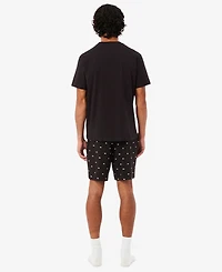 Lacoste Men's Crewneck T-Shirt and Pajama Shorts, 2-Piece Set