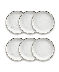 Abode Homewares Retreat Pottery White Salad 8.5" Set of 6