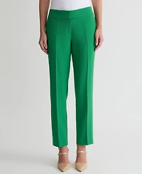 Kasper Women's Stretch Crepe Slim Leg Pant, Regular & Petite Sizes