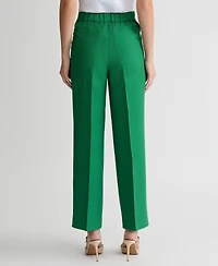 Kasper Women's Linen-Blend Pull-On Pants