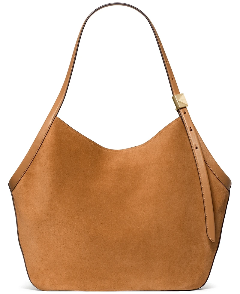 kate spade new york Deco Tulip Large Suede Tote Bag