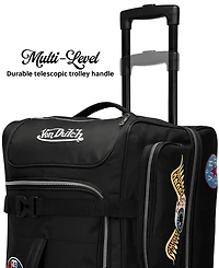 Von Dutch Signature Patch 20" Carry-On Rolling Duffel