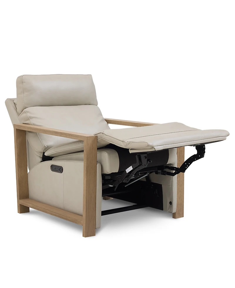 Maxyne 33" Leather 2 Power Motion Arm Recliner