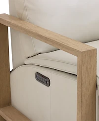 Maxyne 33" Leather 2 Power Motion Arm Recliner