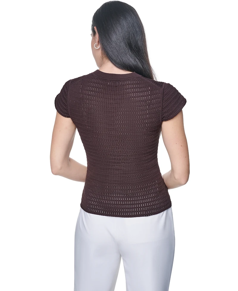 Calvin Klein Petite Cap-Sleeve Sweater