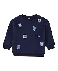 MeMoi Toddler Boys Multi Patch Sweatshirt 2 Piece Set