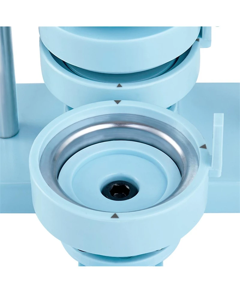 Yobtop 3 in 1 Button Maker Machine, 25/32/58mm Pin Press Kit with 300 Button Parts, Arc Handle, Panda Magic Book, Diy Craft Set for Kids