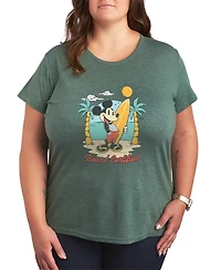 Hybrid Apparel Plus Disney SurfBoard Certified Mickey Short-Sleeve Graphic T-Shirt