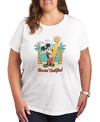 Hybrid Apparel Plus Disney SurfBoard Certified Mickey Short-Sleeve Graphic T-Shirt