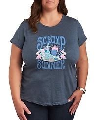 Hybrid Apparel Plus Lilo Stitch Scrump Summer Short-Sleeve Graphic T-Shirt