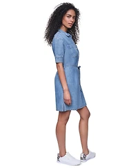 Dkny Jeans Women's Button-Front Shirt Dress
