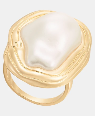 I.n.c. International Concepts Imitation Pearl Statement Ring, Macy's Exclusive