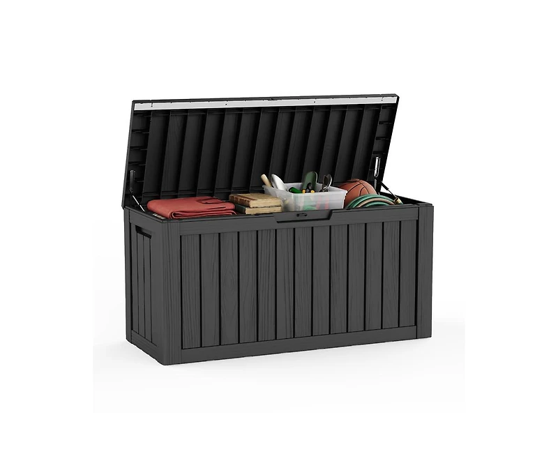 sumyeg Resin Outdoor Storage Deck Box with Lockable Lid