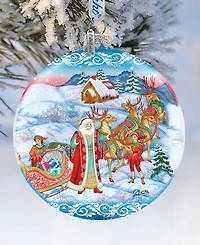 G.DeBrekht Limited Edition Oversized Beloved Courier Glass Ornament