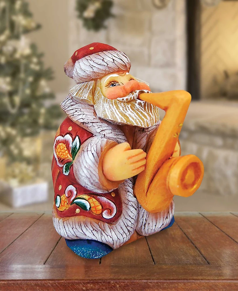G.DeBrekht Mini Jazzman Santa Figurine