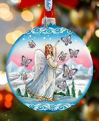 G.DeBrekht Serenity Angel Limited Edition Hand Painted Glass Ornament