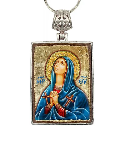 G.DeBrekht Maria Magdalena Religious Holiday Jewelry Necklace Monastery Icons