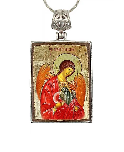 G.DeBrekht Saint Michael Religious Holiday Jewelry Necklace Monastery Icons