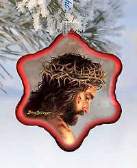 G.DeBrekht Father Forgive them Snowflake Holiday Ornament