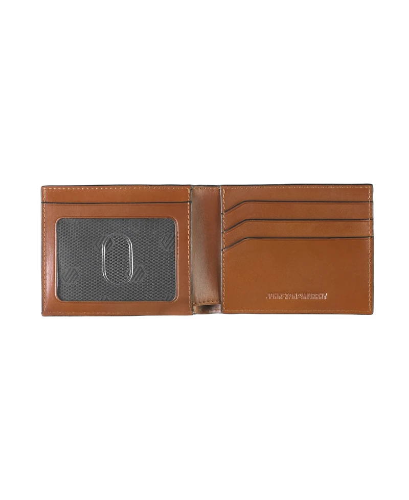 Johnston & Murphy Men's Perforated Edge Billfold Wallet