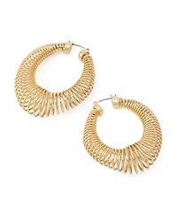 Robert Lee Morris Soho Gold Coiled Hoop Earrings