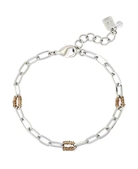Robert Lee Morris Soho Two-Tone Paper Clip Chain Link Bracelet