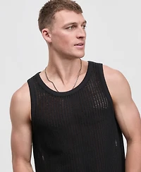 Mode of One Men's Mesh-Knit Crewneck Tank, Macy's Exclusive