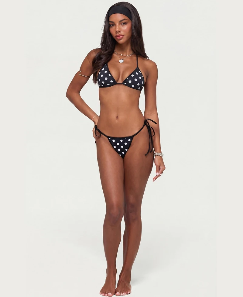 Edikted Women's Tora Polka Dot String Bikini Bottom