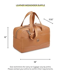 Delsey Paris Chatelet 18" Leather Duffel