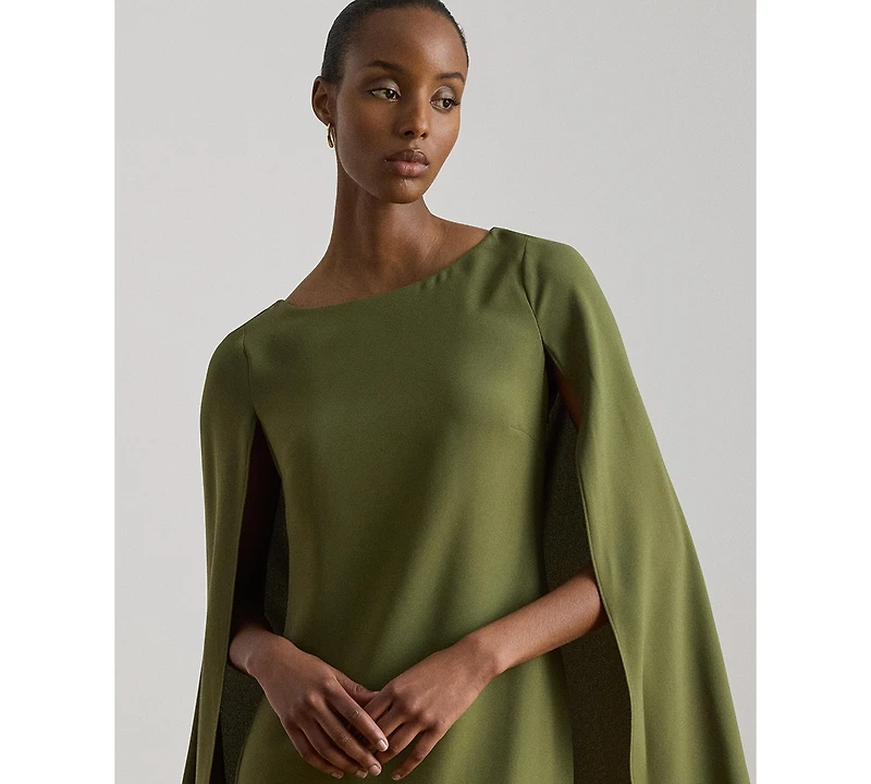 Lauren Ralph Women's Cape Georgette Cocktail Dress