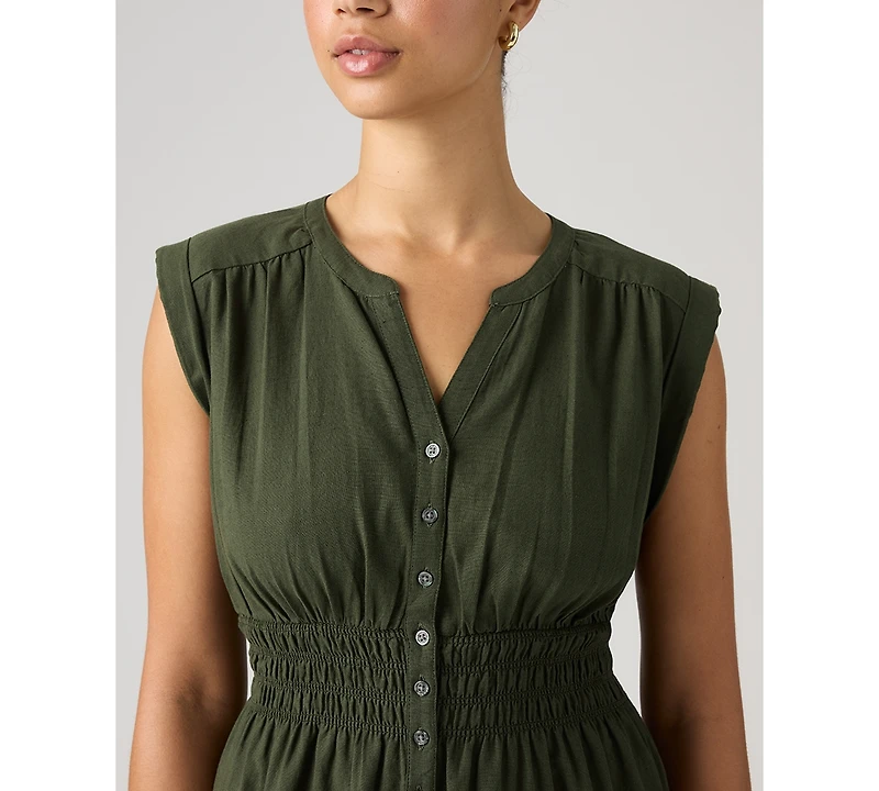 Levi's Women's Beatrice Button-Front Midi Dress