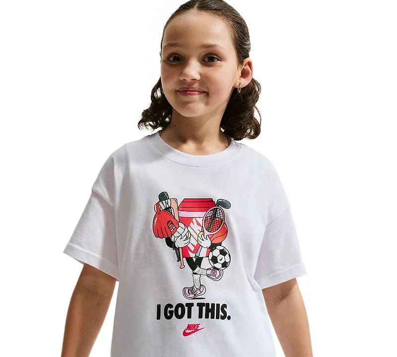 Nike Girls' 7-16 Sportswear Short-Sleeve T-Shirt