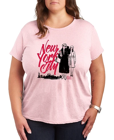Hybrid Apparel Plus The Devil Wears Prada New York City Andy and Miranda Short-Sleeve T-Shirt