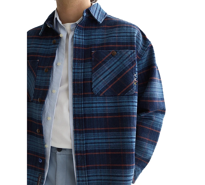 Scotch & Soda Men's Long-Sleeve Overshirt Jacket