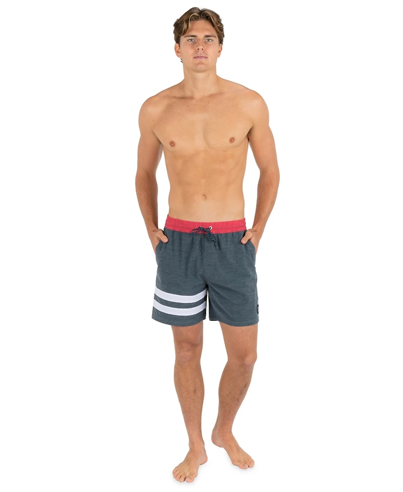 Hurley Men's Block Party Volley Stripe Swim Shorts
