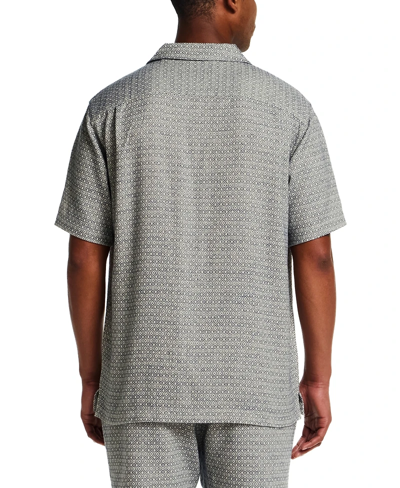 Weatherproof Vintage Men's Jacquard Knit Patch Shirt
