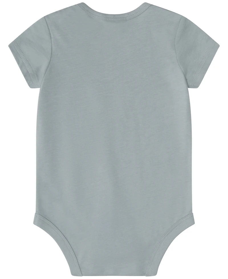 adidas Baby Boys' Short-Sleeve Bodysuit and Shorts, 2-Piece Set