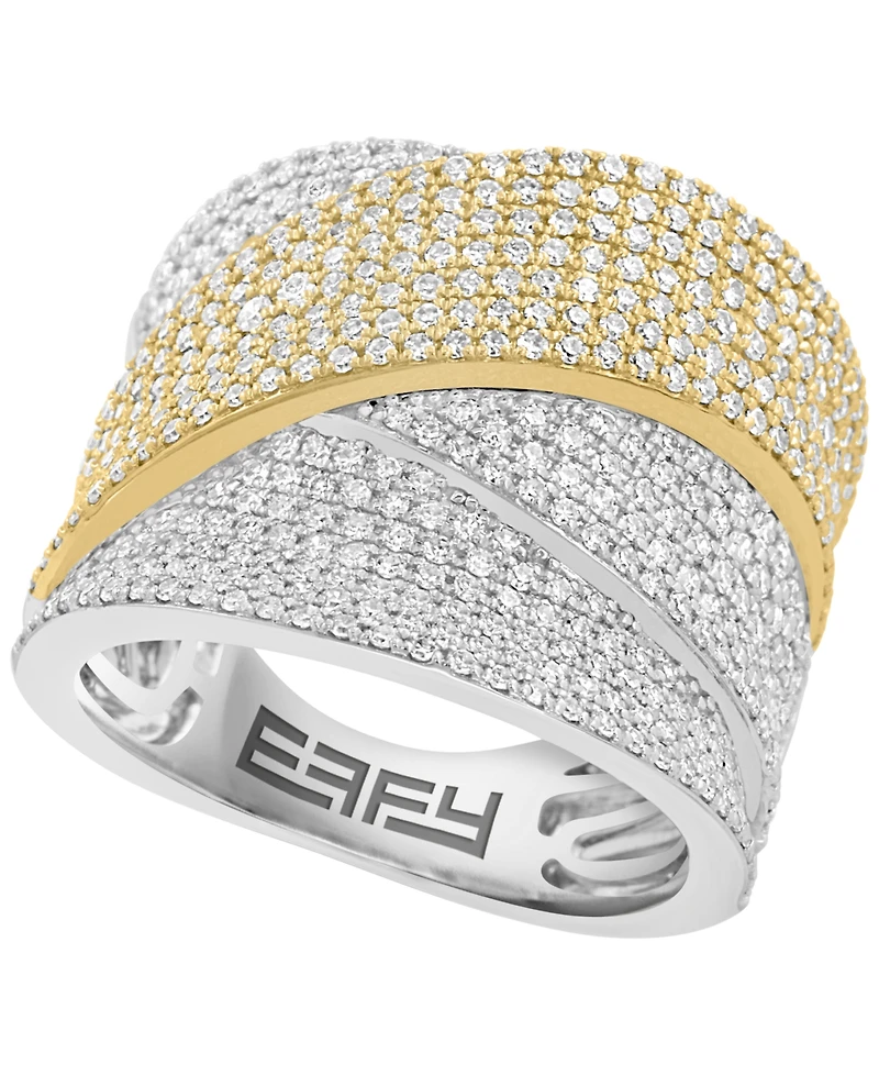 Effy Collection Diamond Ring (1-3/8 ct. t.w.) in 14k Two-Toned Gold